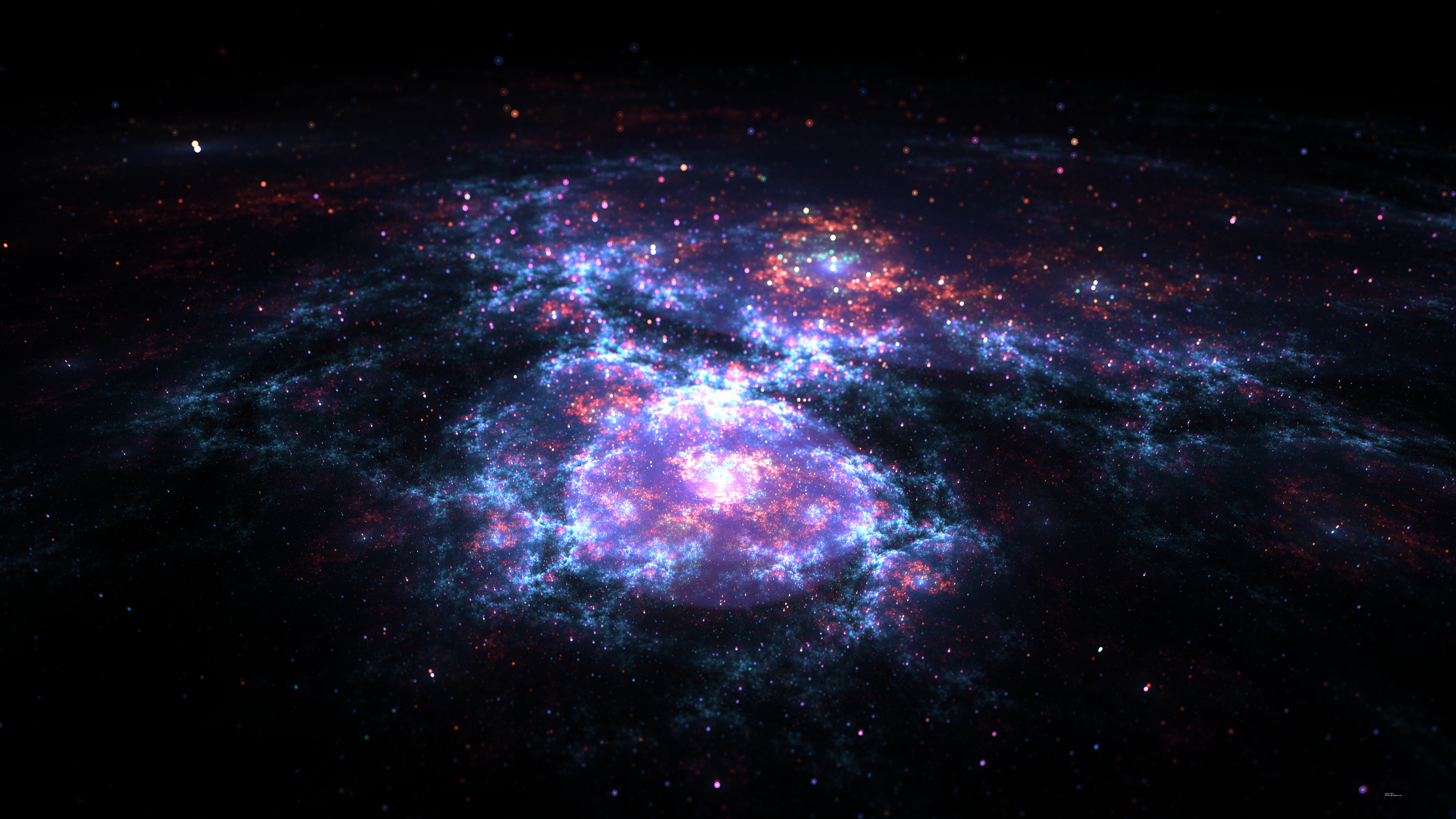 Illustration de Galaxie Noir et Blanc. Wallpaper in 3840x2160 Resolution