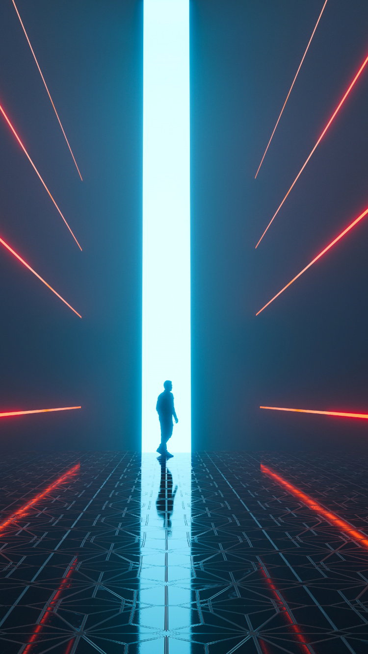 Lumière, Triste, Illustration, Art, Électricité. Wallpaper in 750x1334 Resolution