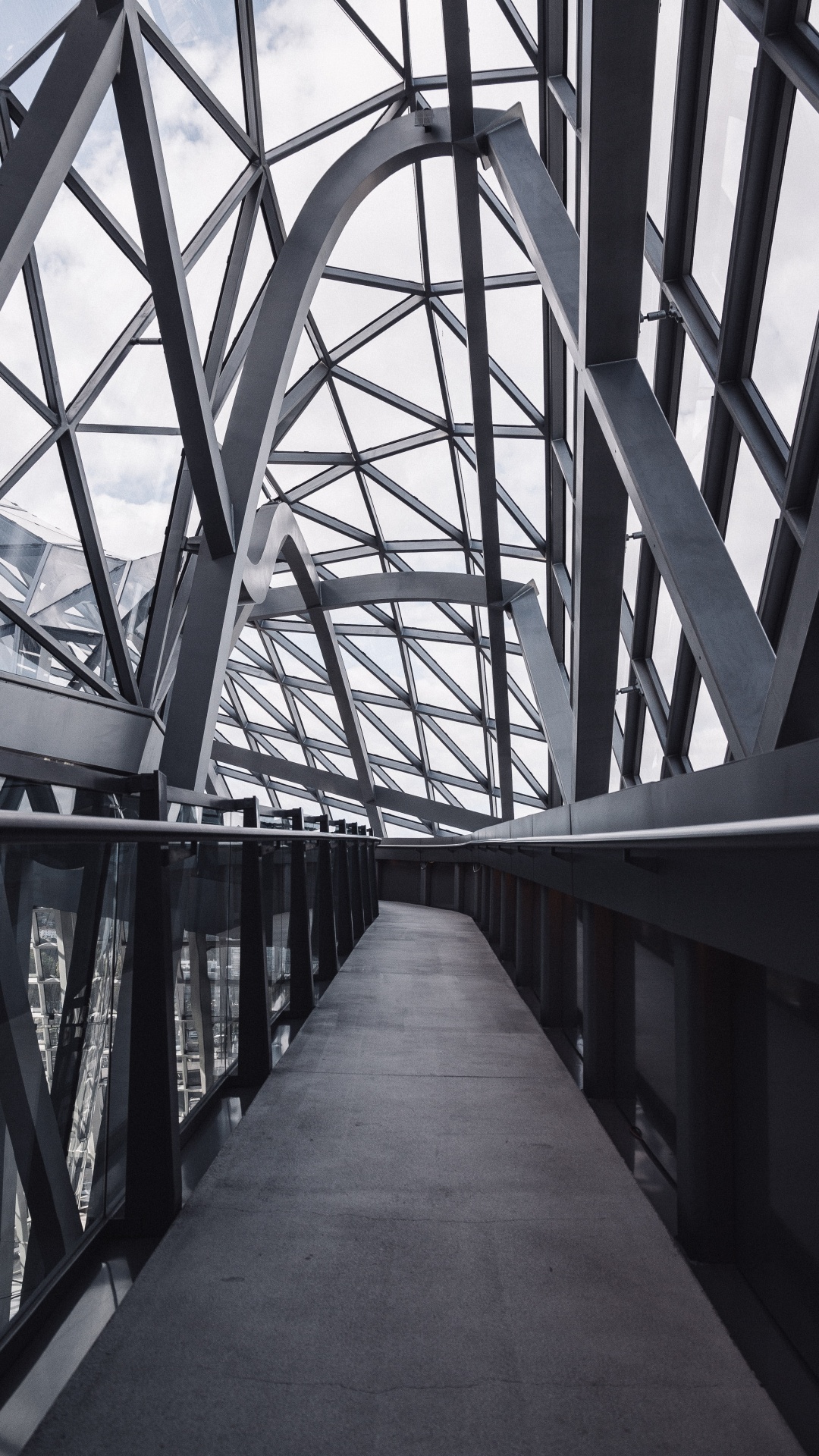 Gray Metal Bridge During Daytime. Wallpaper in 1080x1920 Resolution