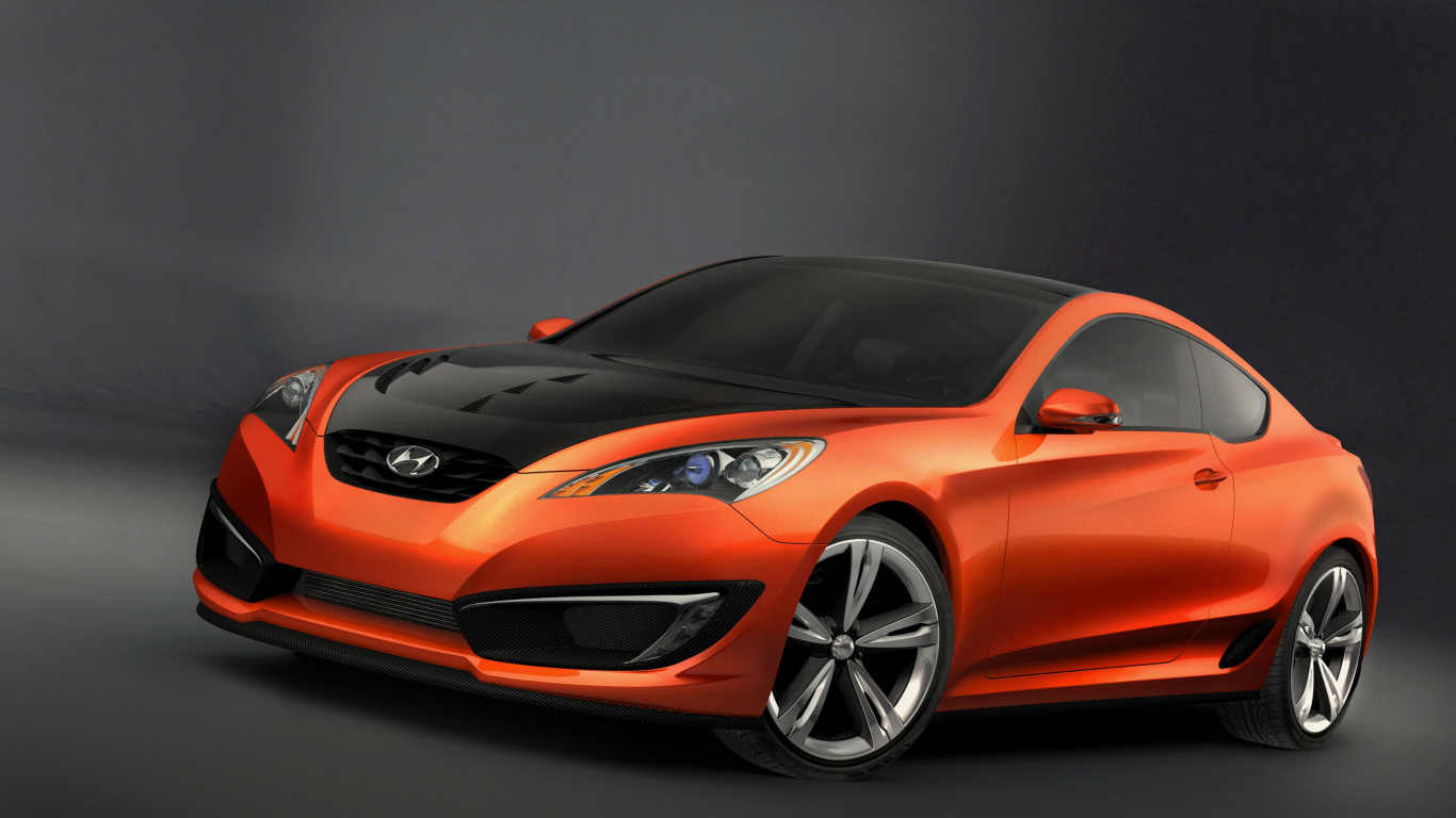 Hyundai Genesis Coupe, Hyundai Motor Company, Car, Hyundai, Coup. Wallpaper in 1366x768 Resolution