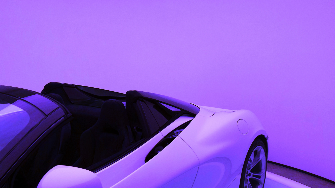 Porsche 911 Blanche Sur Surface Blanche. Wallpaper in 1366x768 Resolution