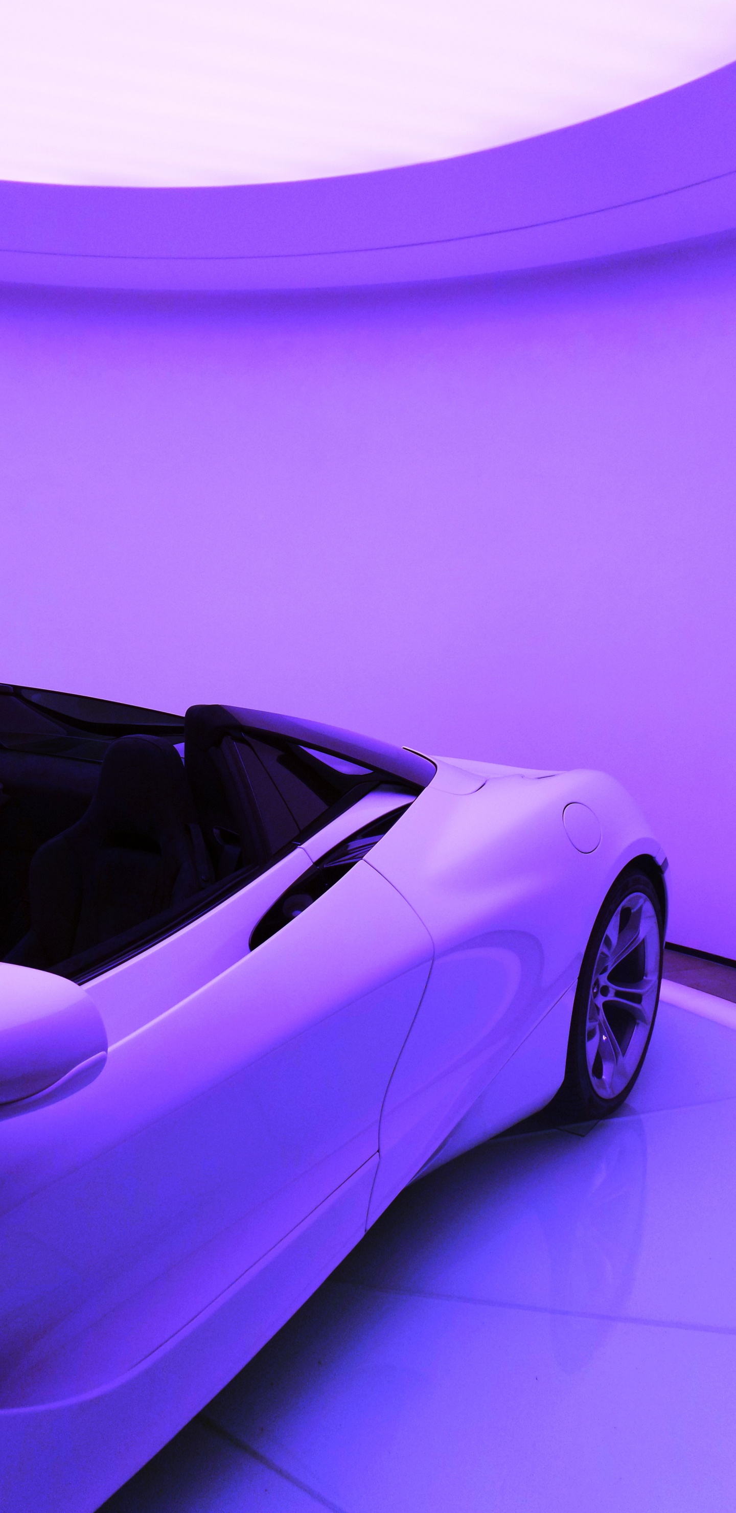 White Porsche 911 on White Surface. Wallpaper in 1440x2960 Resolution