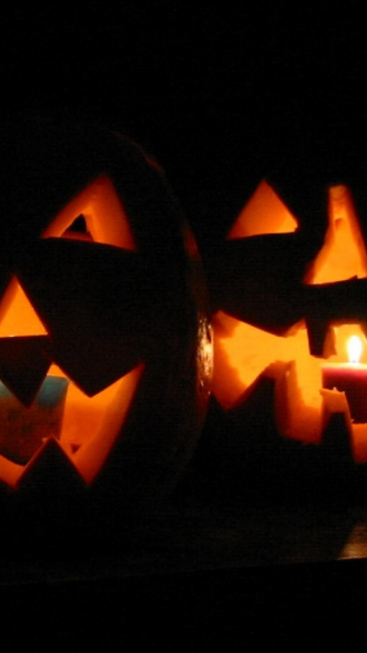 Calabaza, 橙色, 南瓜, 雕刻, 热 壁纸 750x1334 允许