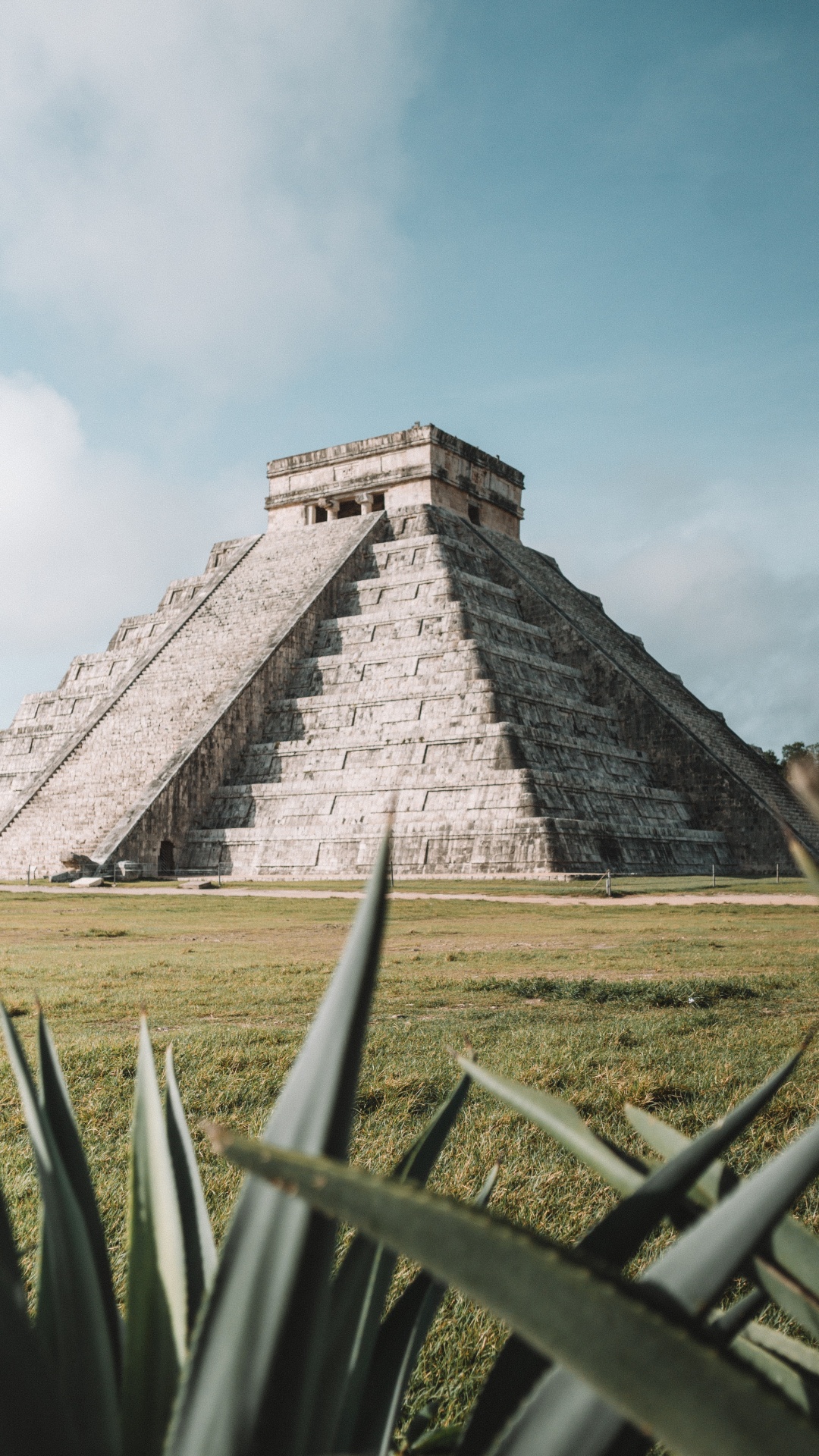 Gray Concrete Pyramid Under White Sky During Daytime. Wallpaper in 1080x1920 Resolution