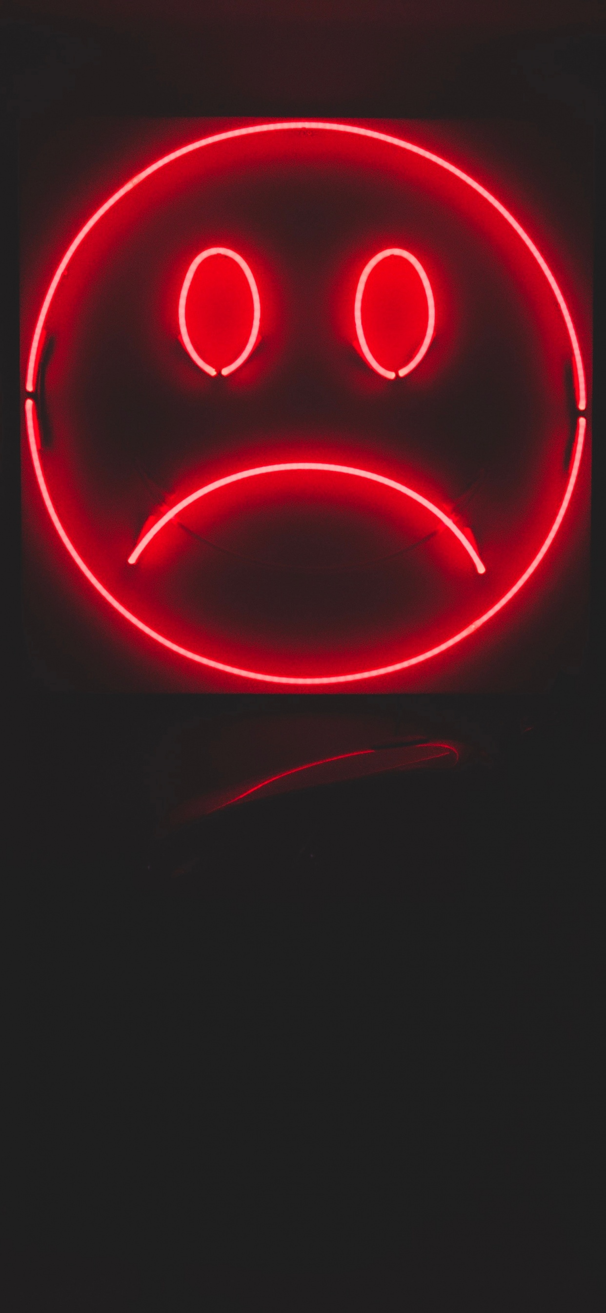 Néon D'amour Rouge et Noir. Wallpaper in 1242x2688 Resolution