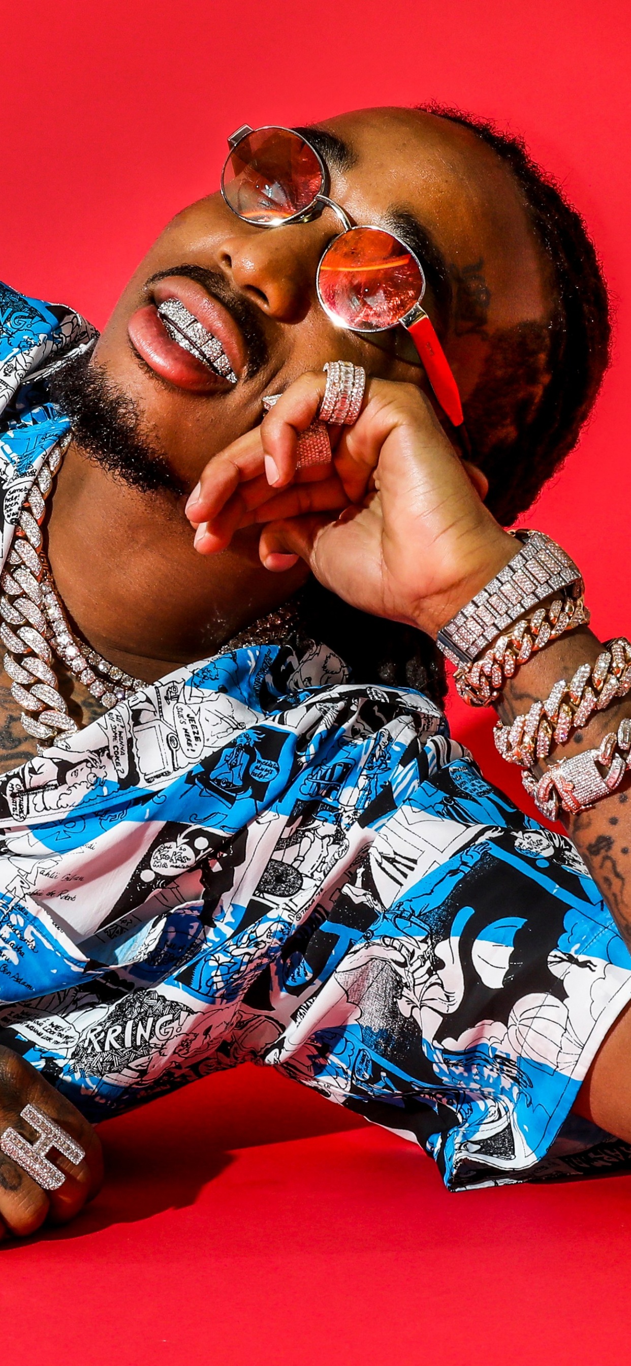 Quavo Huncho, Migos, Trap Music, Hip Hop Music, Rapper. Wallpaper in 1242x2688 Resolution