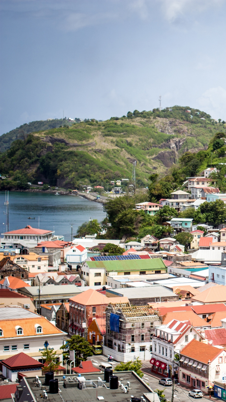 Vista Aérea de Los Edificios de la Ciudad Durante el Día.. Wallpaper in 750x1334 Resolution