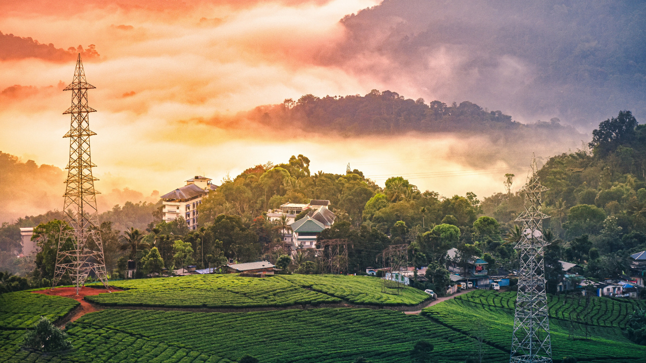 Natur, Mount Scenery, Munnar, Bergstation, Ländlichen Bereich. Wallpaper in 1280x720 Resolution