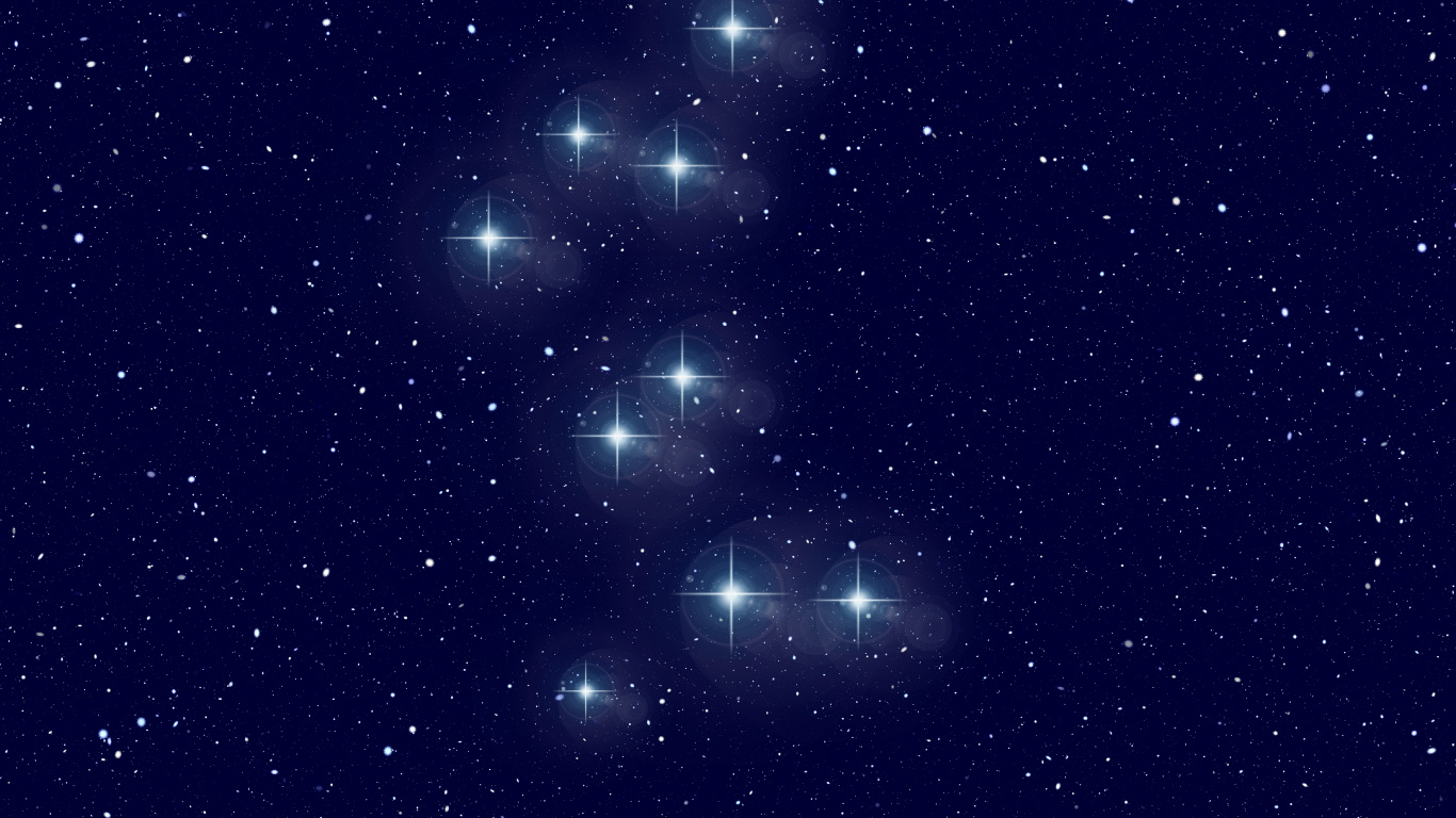 Lumières Vertes et Bleues Sur Ciel Noir. Wallpaper in 1366x768 Resolution