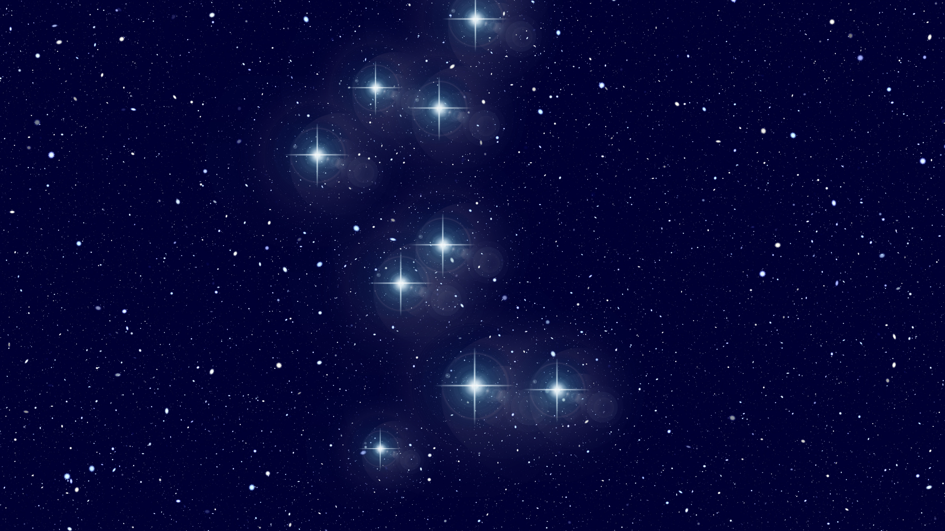 Lumières Vertes et Bleues Sur Ciel Noir. Wallpaper in 3840x2160 Resolution