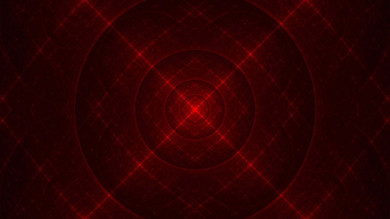 分形, 红色的, 圆圈, 空间, 对称 壁纸 1280x720 允许