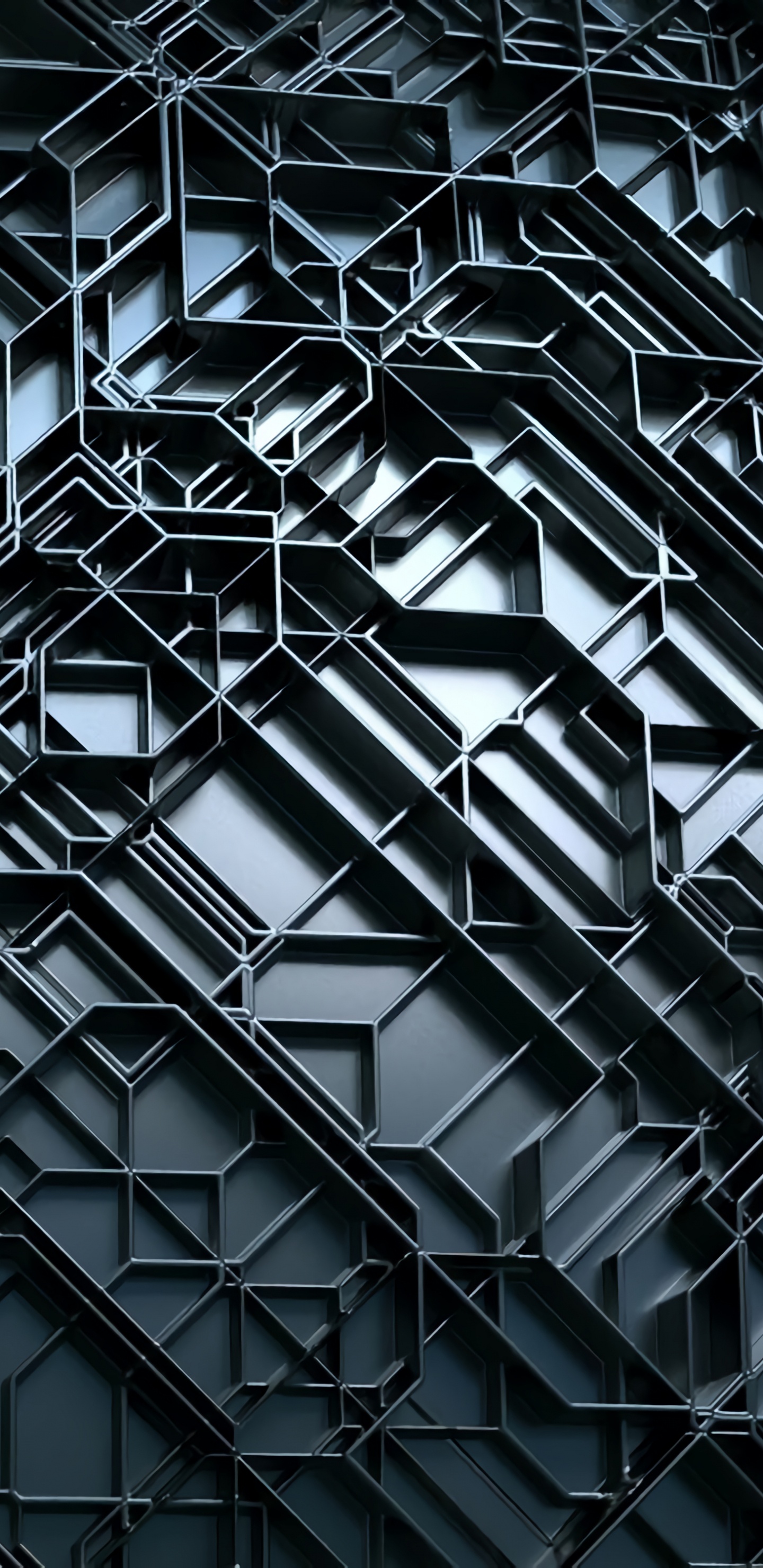 Black Metal Frame in Grayscale Photography. Wallpaper in 1440x2960 Resolution