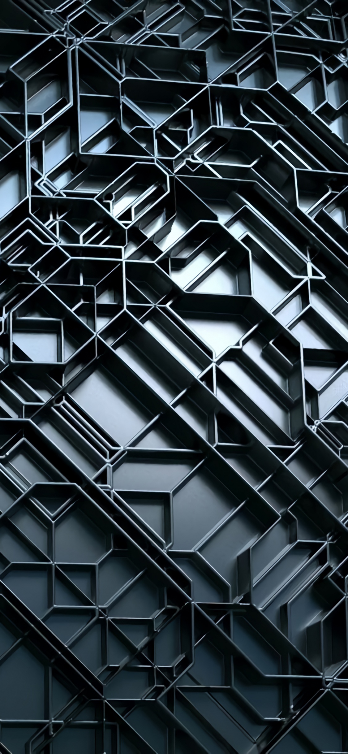 Cadre en Métal Noir Dans la Photographie en Niveaux de Gris. Wallpaper in 1125x2436 Resolution