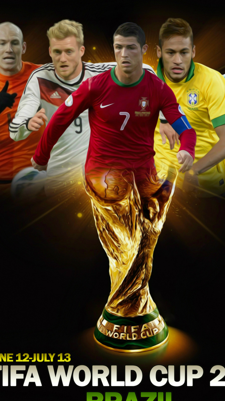 Groupe D'hommes en Maillot de Football Rouge et Jaune. Wallpaper in 750x1334 Resolution