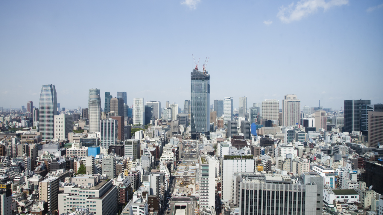 City Skyline Under Blue Sky During Daytime. Wallpaper in 1280x720 Resolution