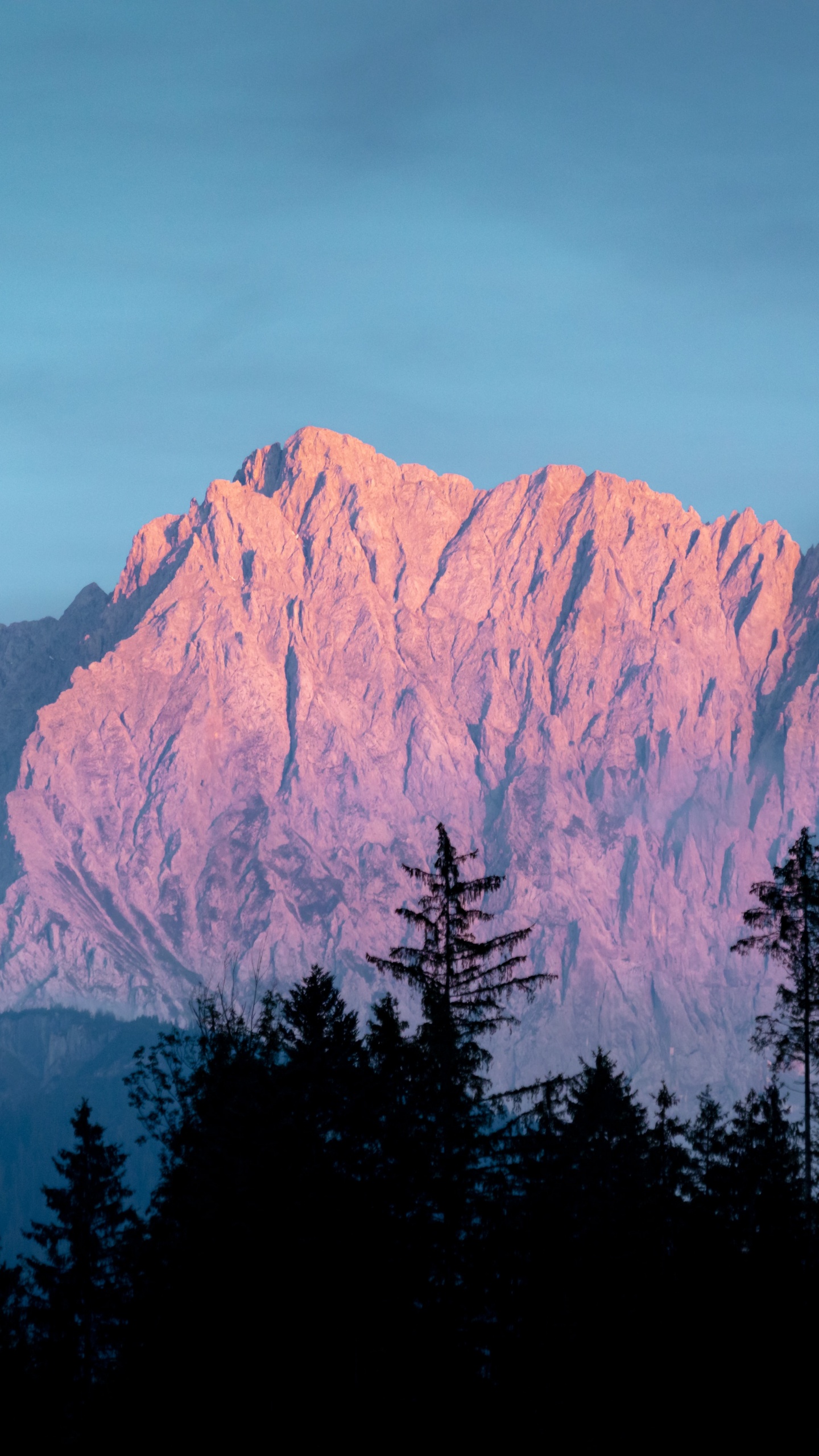 Montaña, Alerce, Paisaje Natural, Highland, Pendiente. Wallpaper in 1440x2560 Resolution