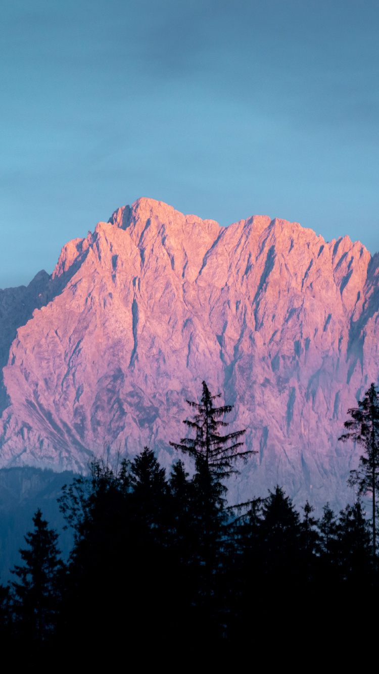 Mountain, Plant, Tree, Larch, Natural Landscape. Wallpaper in 750x1334 Resolution