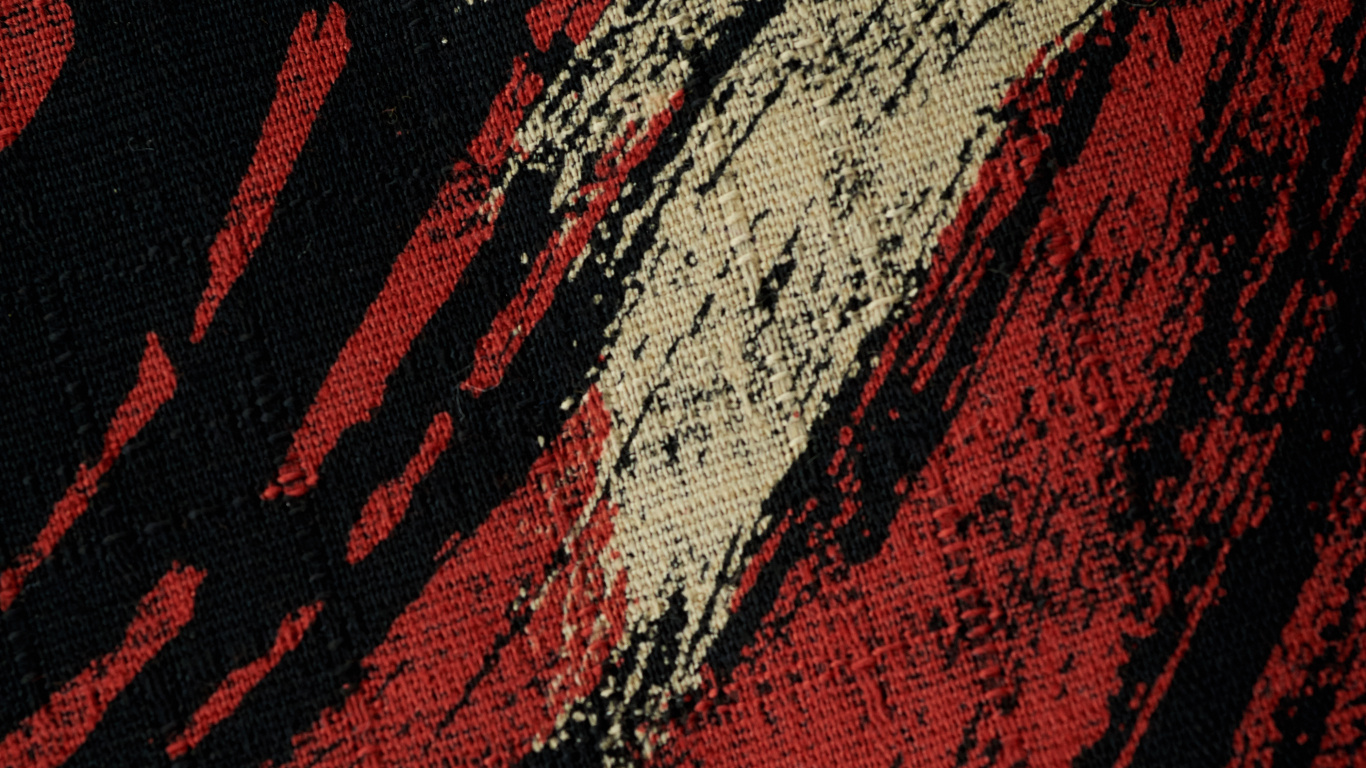 Rotes Schwarz-weißes Textil. Wallpaper in 1366x768 Resolution