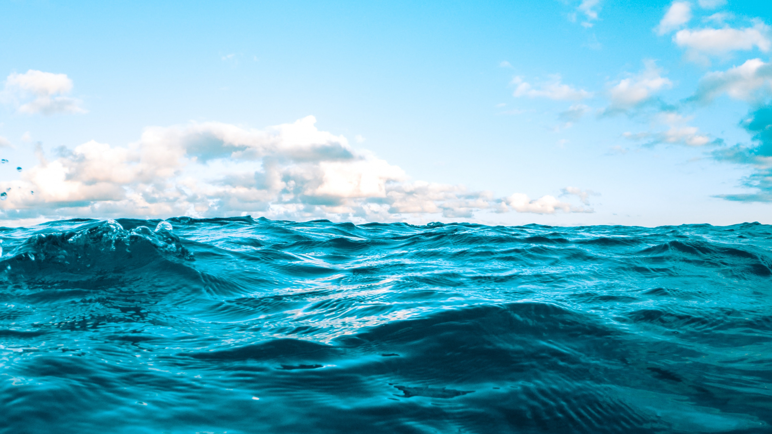 Blue, Eau, Mer, Horizon, Aqua. Wallpaper in 2560x1440 Resolution