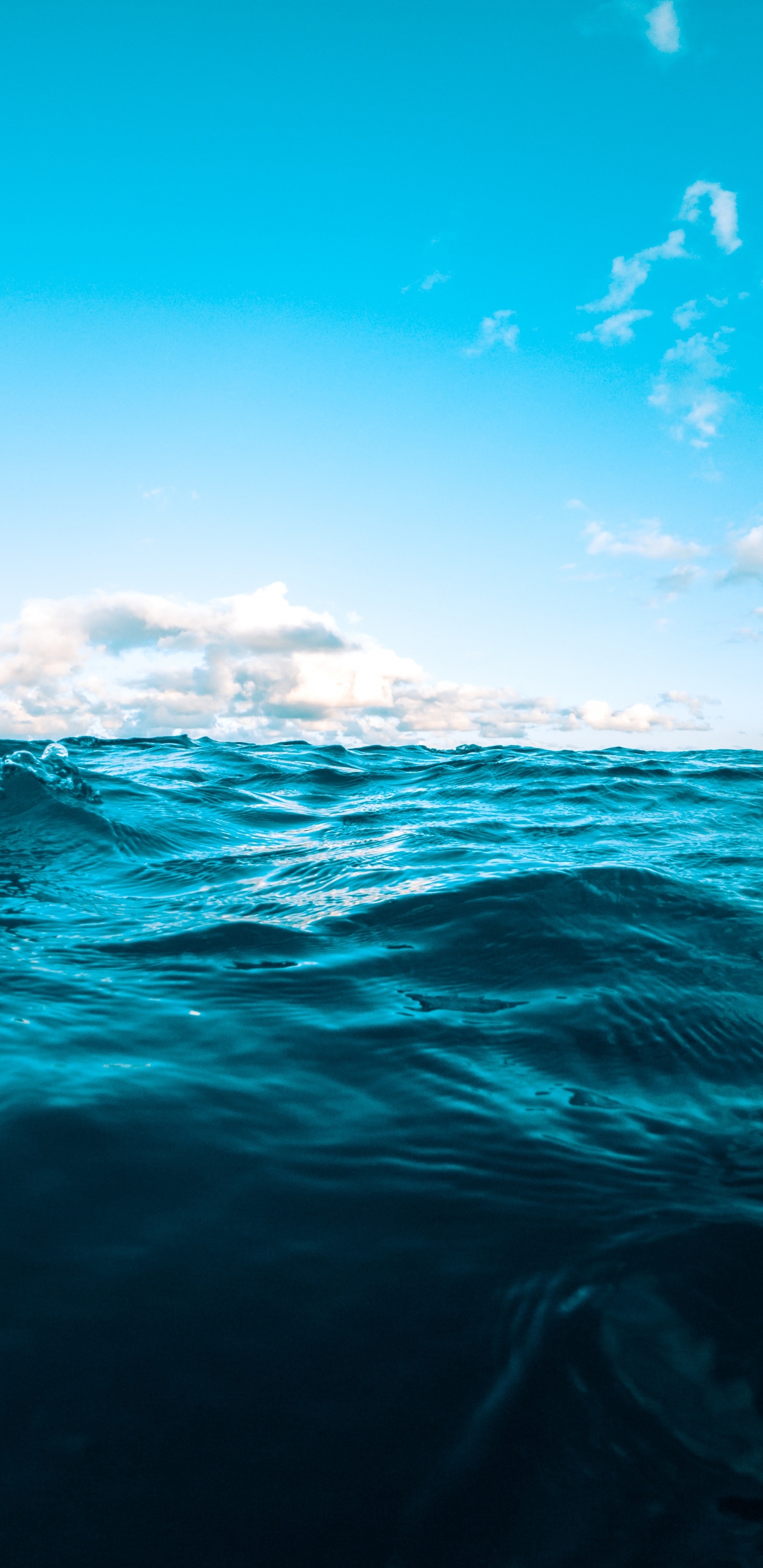 Azul, Agua, Oceano, Mar, Aqua. Wallpaper in 1440x2960 Resolution