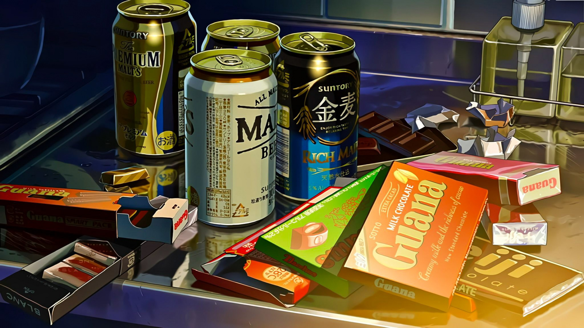 Anime Bière et Chocolat, L'anime, Blog, Étain, Boîte en Aluminium. Wallpaper in 1920x1080 Resolution