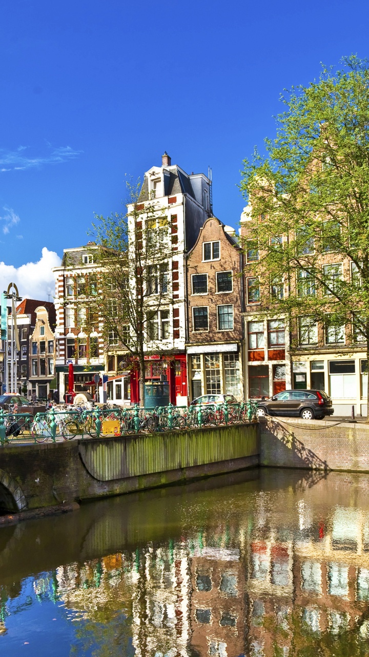 Gente Caminando en el Puente Sobre el Río Durante el Día. Wallpaper in 720x1280 Resolution