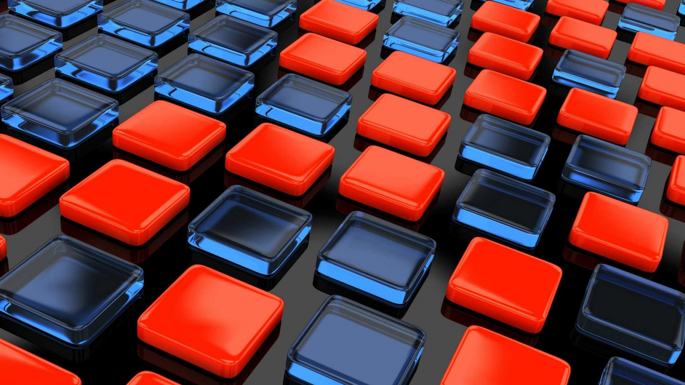 Red, Orange, Technologie, Blocs de Verre, Verre. Wallpaper in 1366x768 Resolution