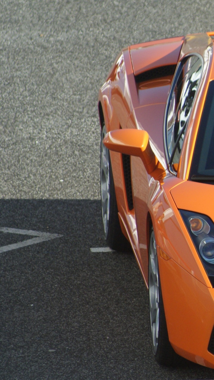 Yellow Ferrari 458 Italia on Road. Wallpaper in 720x1280 Resolution