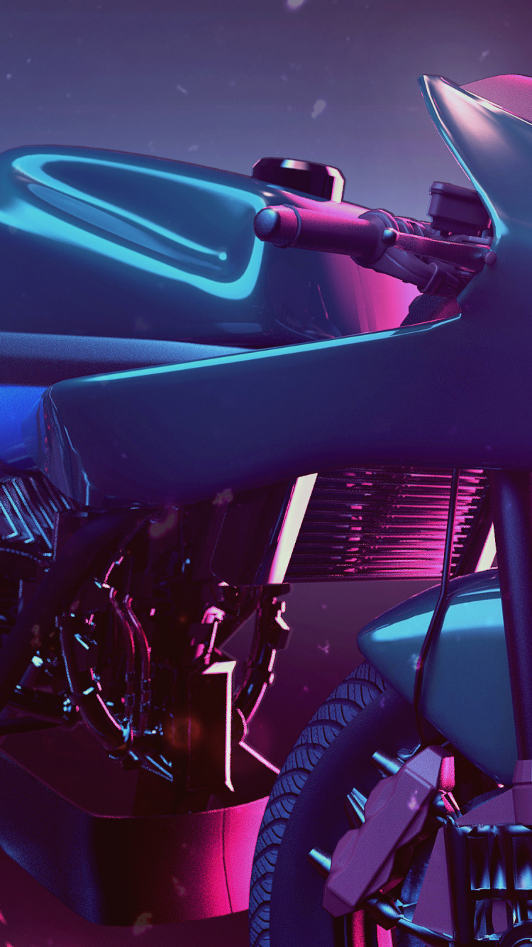 Moto Noir et Rouge en Photographie Rapprochée. Wallpaper in 750x1334 Resolution