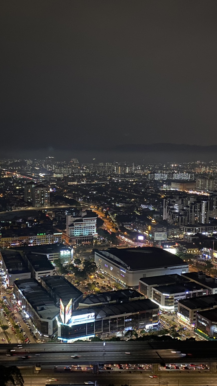 Nacht, Stadtgebiet, Metropole, Stadtlandschaften, Wohngebiet. Wallpaper in 750x1334 Resolution