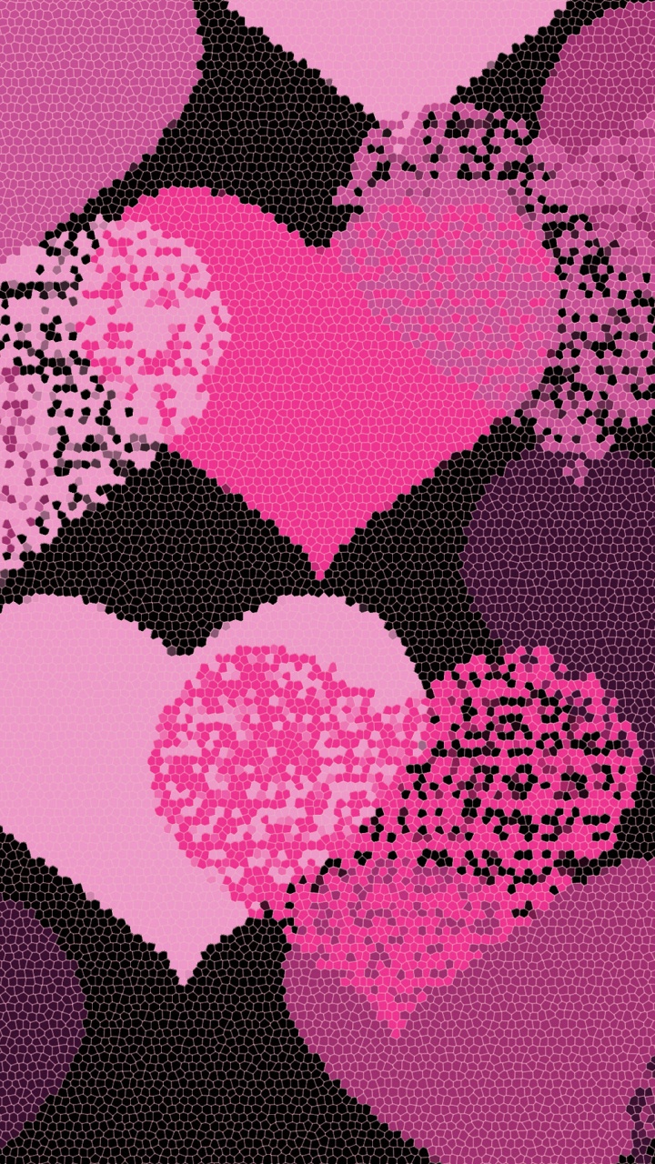 Coraz, Rosa, Patrón, Morado, Magenta. Wallpaper in 720x1280 Resolution