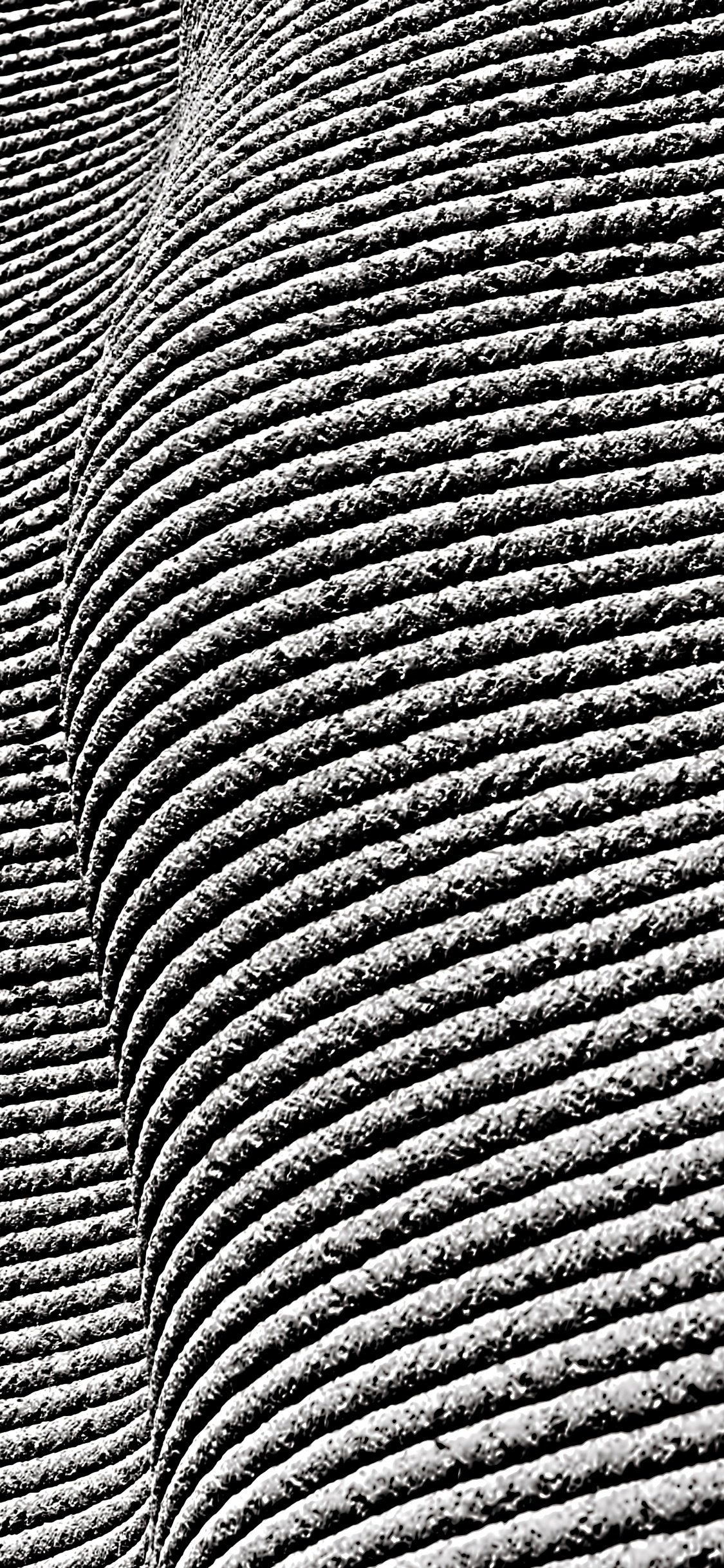 Textile Rayé Noir et Blanc. Wallpaper in 1125x2436 Resolution
