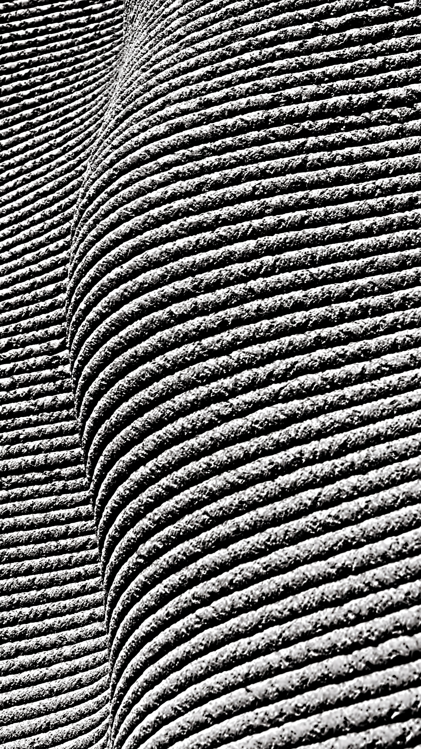 Textile Rayé Noir et Blanc. Wallpaper in 1440x2560 Resolution