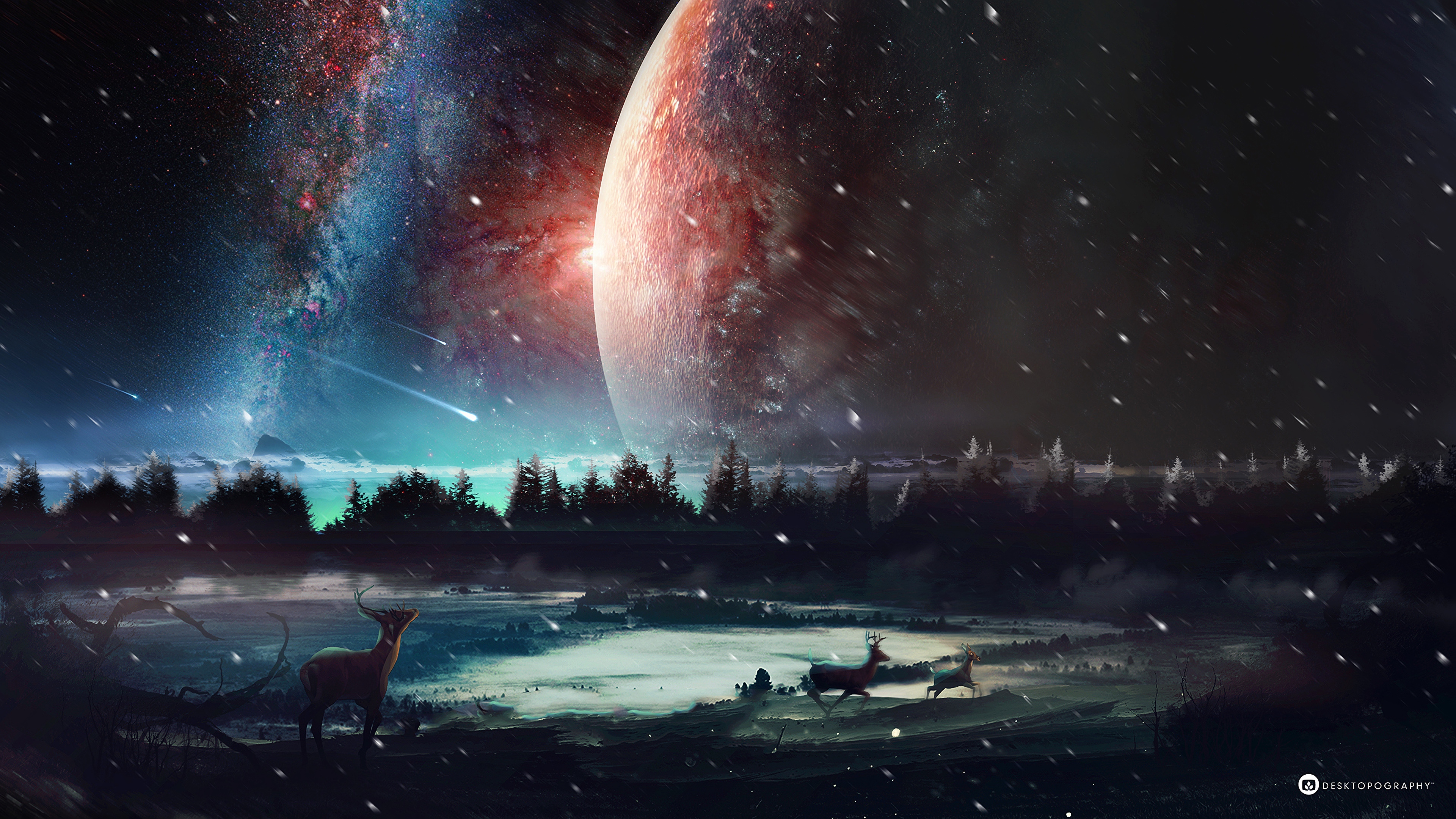 宇宙, 性质, 气氛, 外层空间, 天文学对象 壁纸 3840x2160 允许
