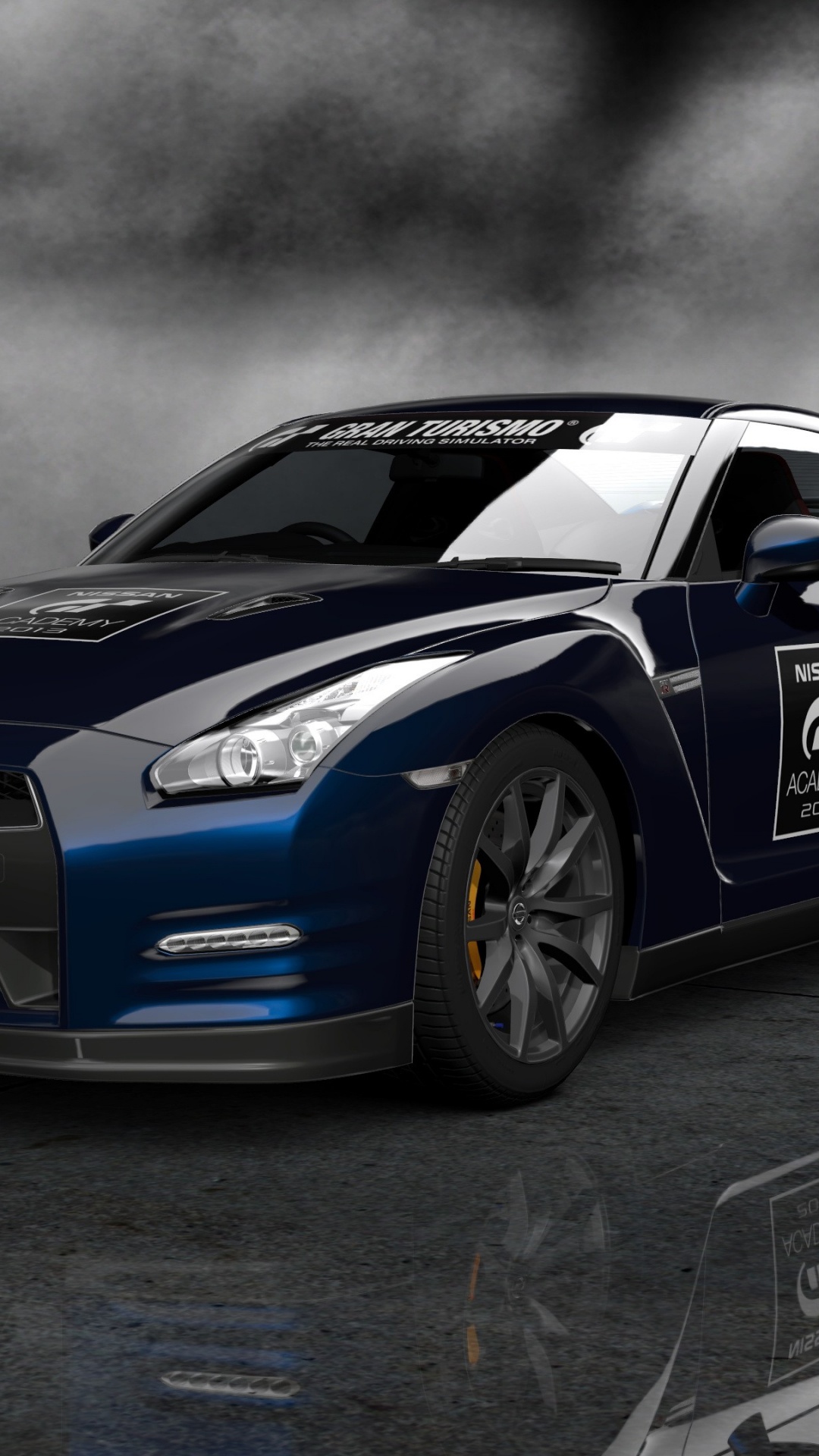 Porsche 911 Azul y Negro. Wallpaper in 1080x1920 Resolution