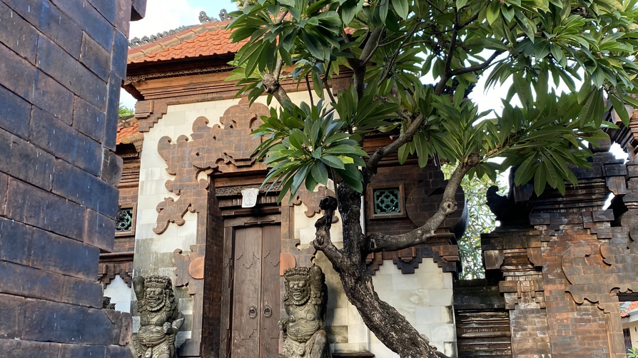 Baum, Alte Geschichte, Ziegel, Treppe, Wand. Wallpaper in 1280x720 Resolution