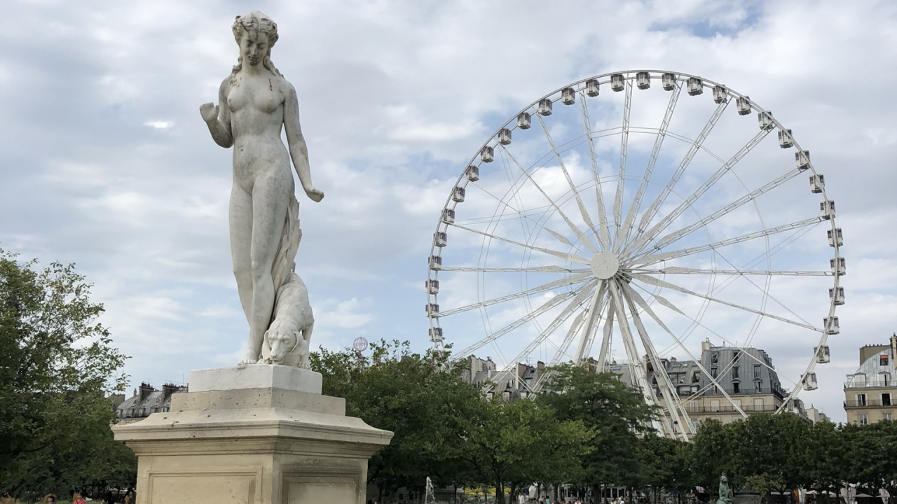 Statue, Tourist Attraction, National Historic Landmark, Ferris Wheel, Cloud. Wallpaper in 1280x720 Resolution