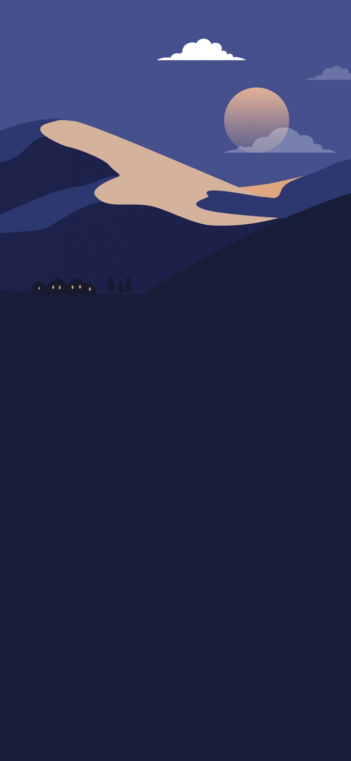 Ambiente, Ecorregión, Azul, Azure, Pendiente. Wallpaper in 1125x2436 Resolution