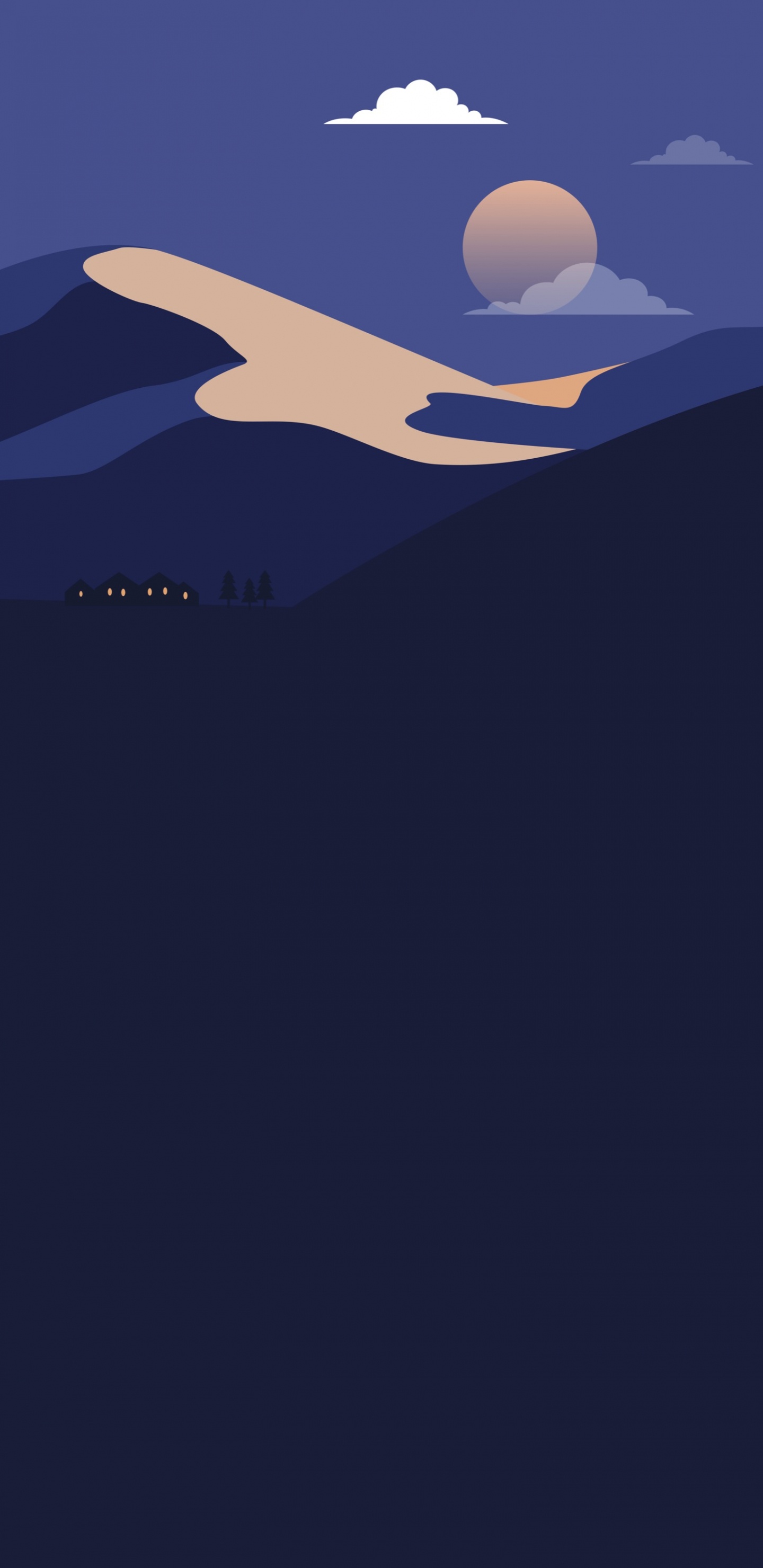 Atmosphäre, Ökoregion, Blau, Azure, Piste. Wallpaper in 1440x2960 Resolution