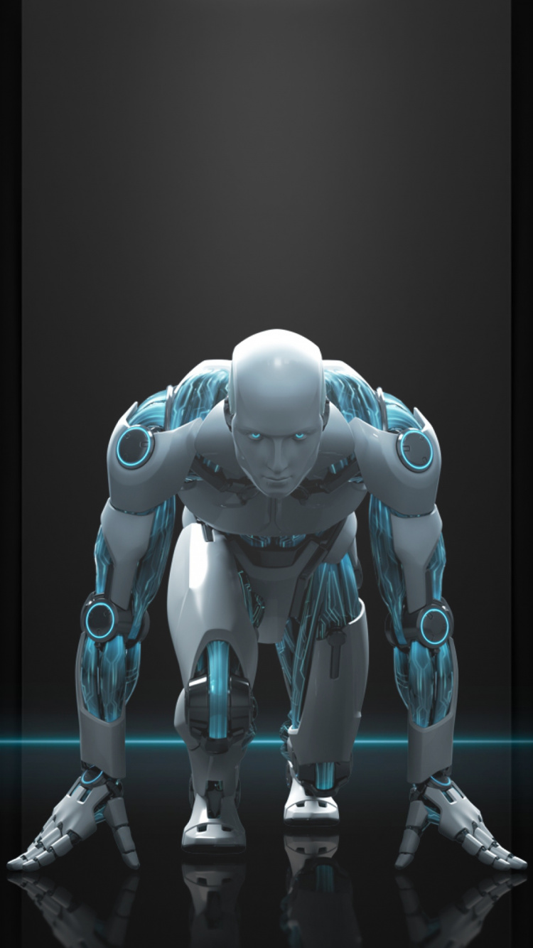 Robot, Android, Artificial Intelligence, Toy, Art. Wallpaper in 750x1334 Resolution