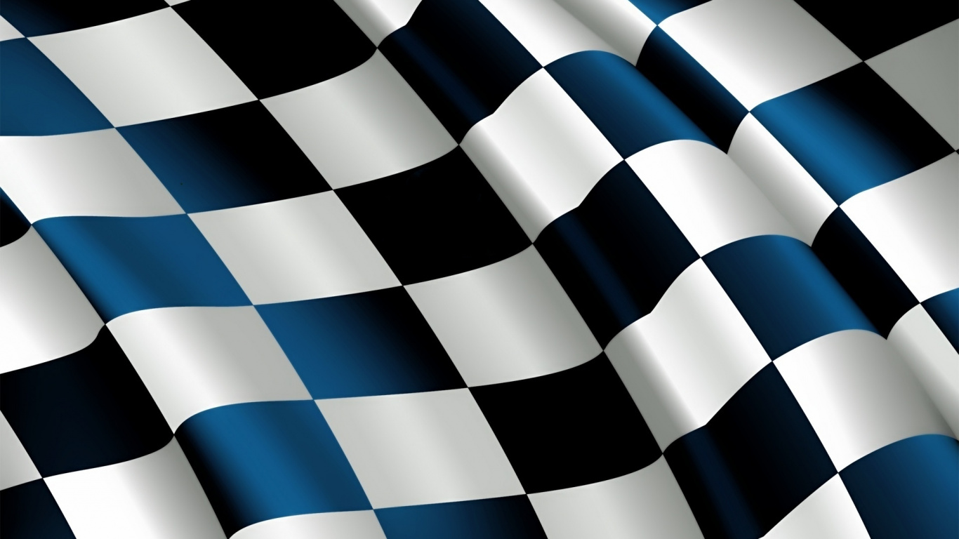 Schwarz-weiß Kariertes Textil. Wallpaper in 1366x768 Resolution