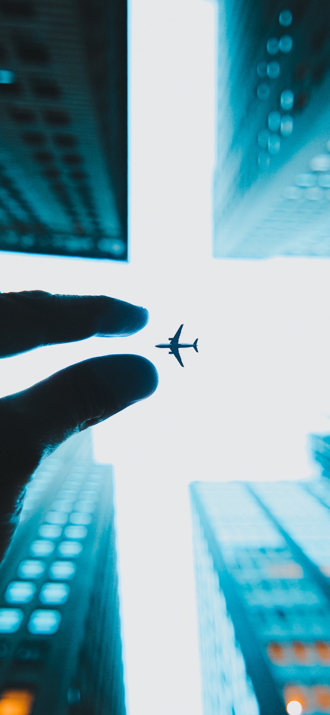 Persona Sosteniendo un Insecto Negro en la Ventana Blanca. Wallpaper in 1125x2436 Resolution