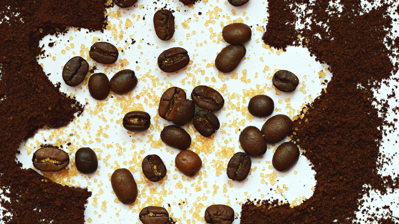 咖啡豆, 食品, 巧克力, 甜点, 巧克力芯片 壁纸 1280x720 允许