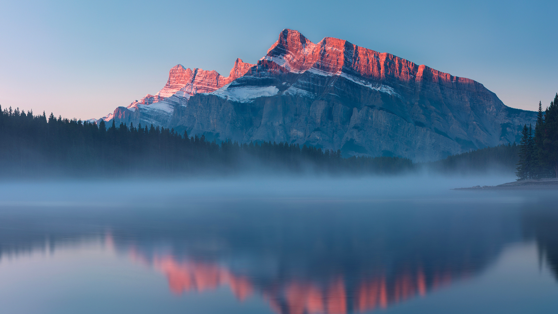 Reflexión, Banff, Agua, Los Recursos de Agua, Ambiente. Wallpaper in 1920x1080 Resolution