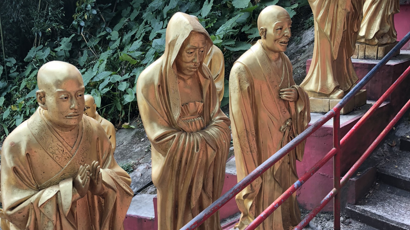 Statue, Temple, Art, Mythology, Sculpture. Wallpaper in 1366x768 Resolution