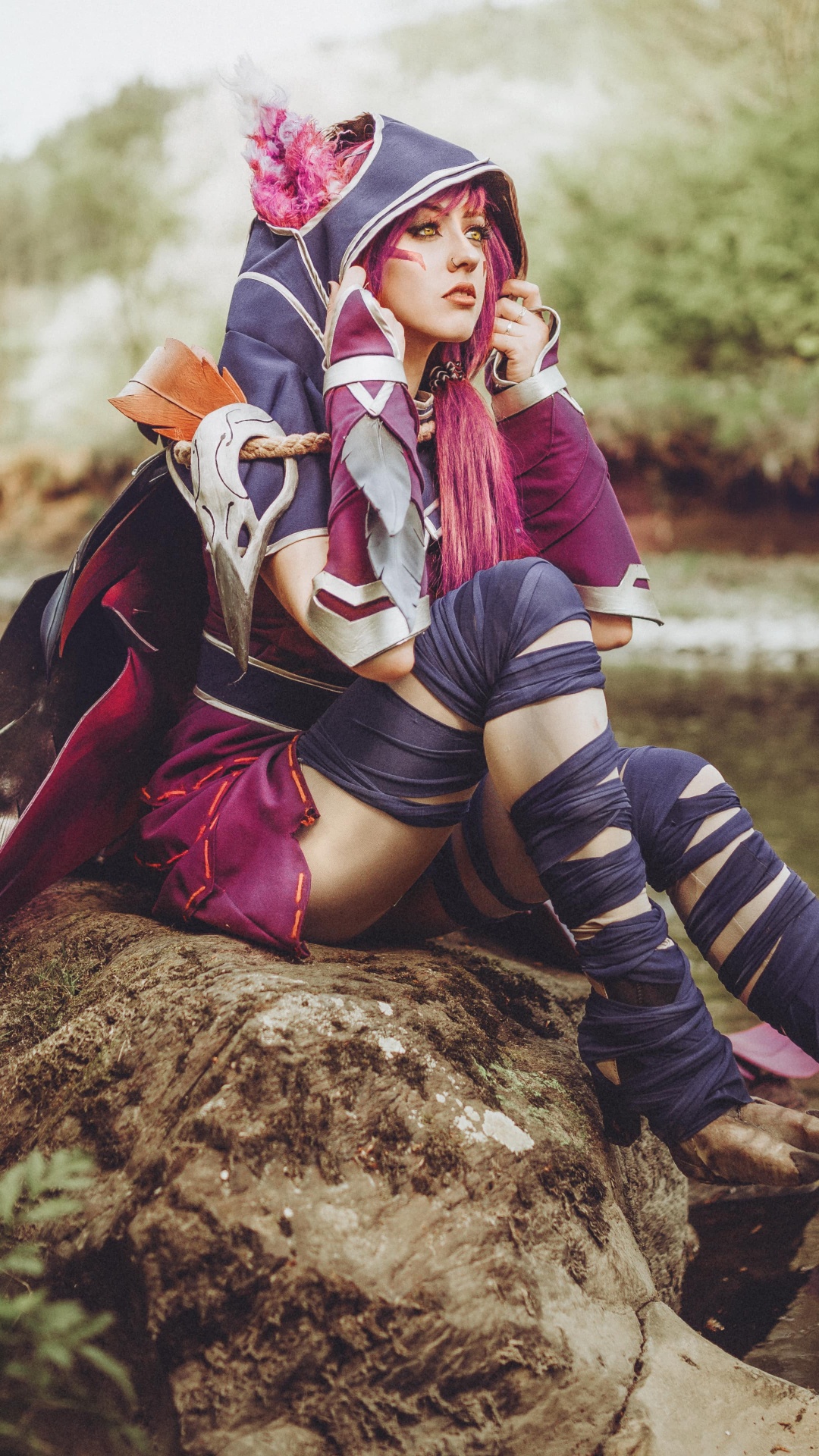 Cosplay, La Gente en la Naturaleza, Belleza, Prendas de Vestir Exteriores, Enfoque. Wallpaper in 1080x1920 Resolution