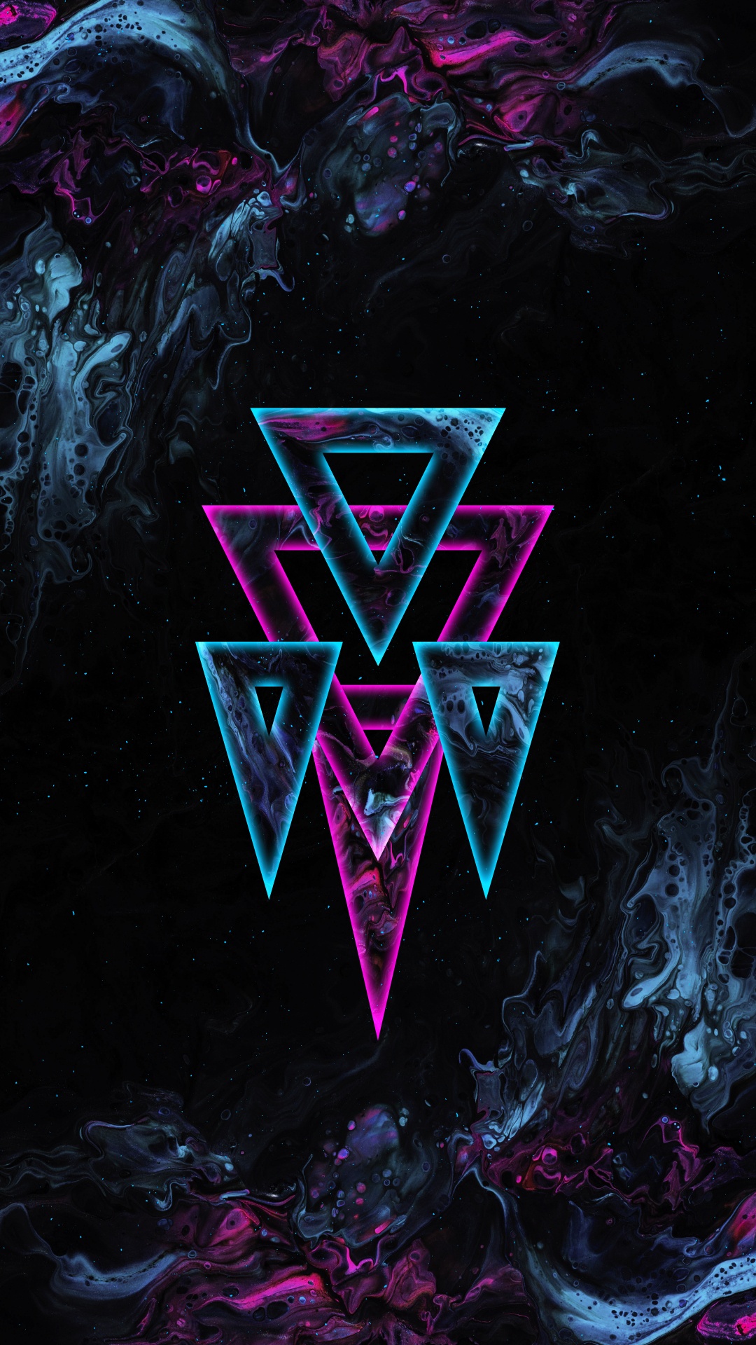 Tablet, Morado, Triangulo, Violeta, Rosa. Wallpaper in 1080x1920 Resolution