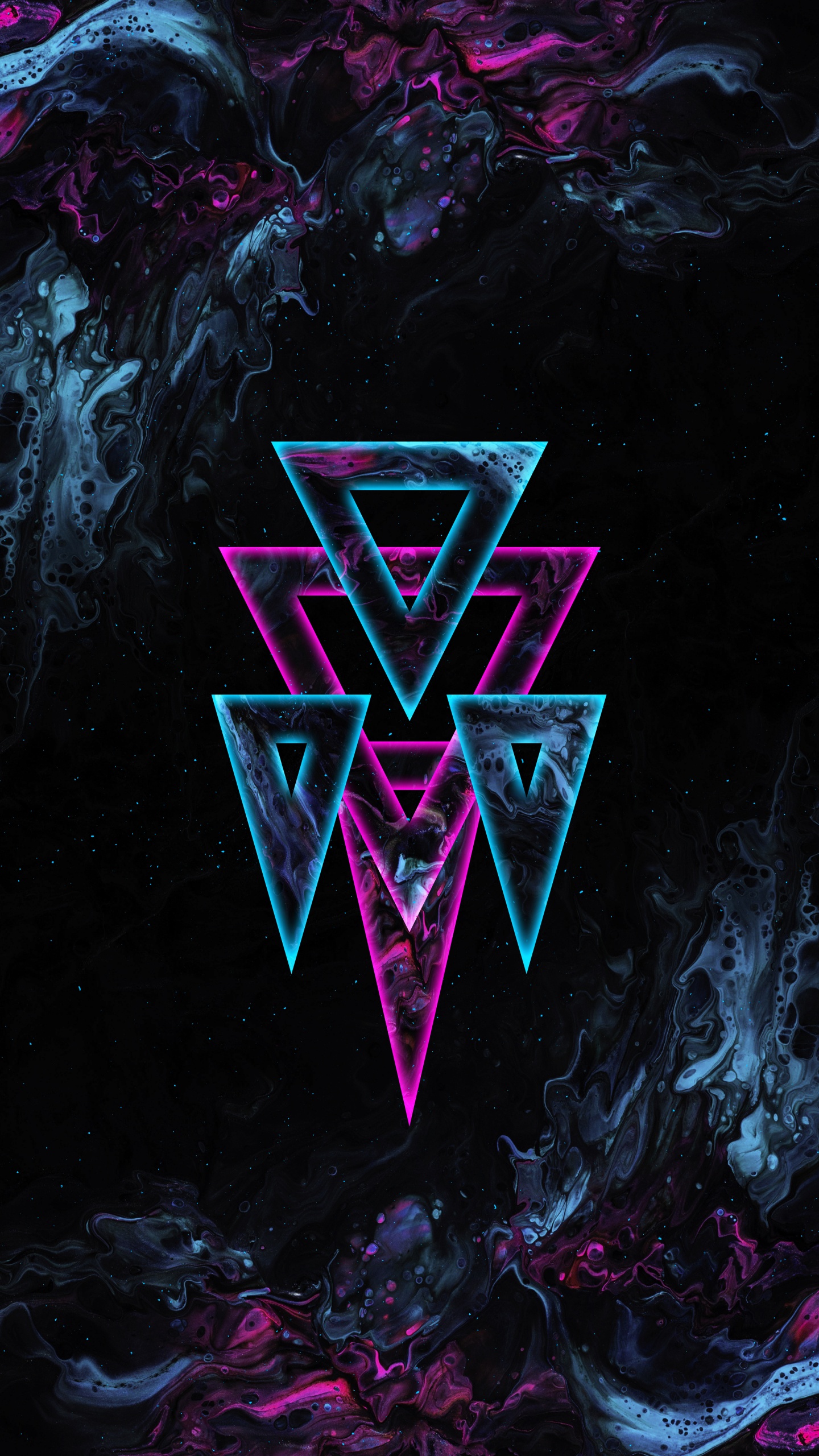 Tablet, Purpur, Dreieck, Veilchen, Pink. Wallpaper in 1440x2560 Resolution