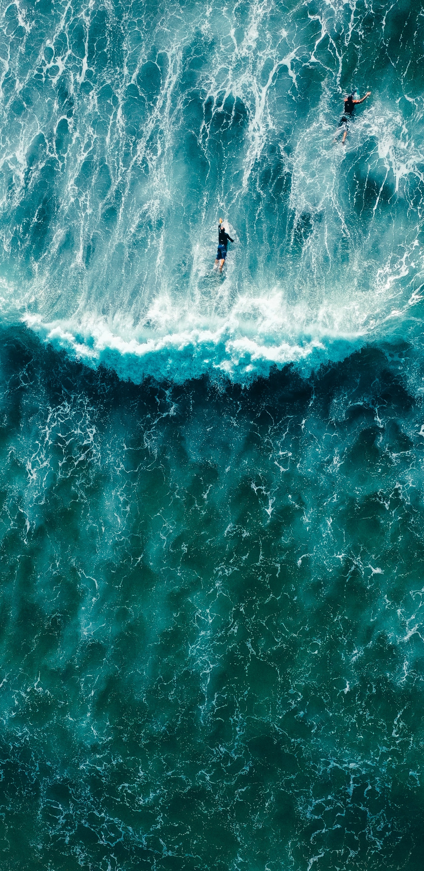 Person Surfing on Sea Waves During Daytime. Wallpaper in 1440x2960 Resolution