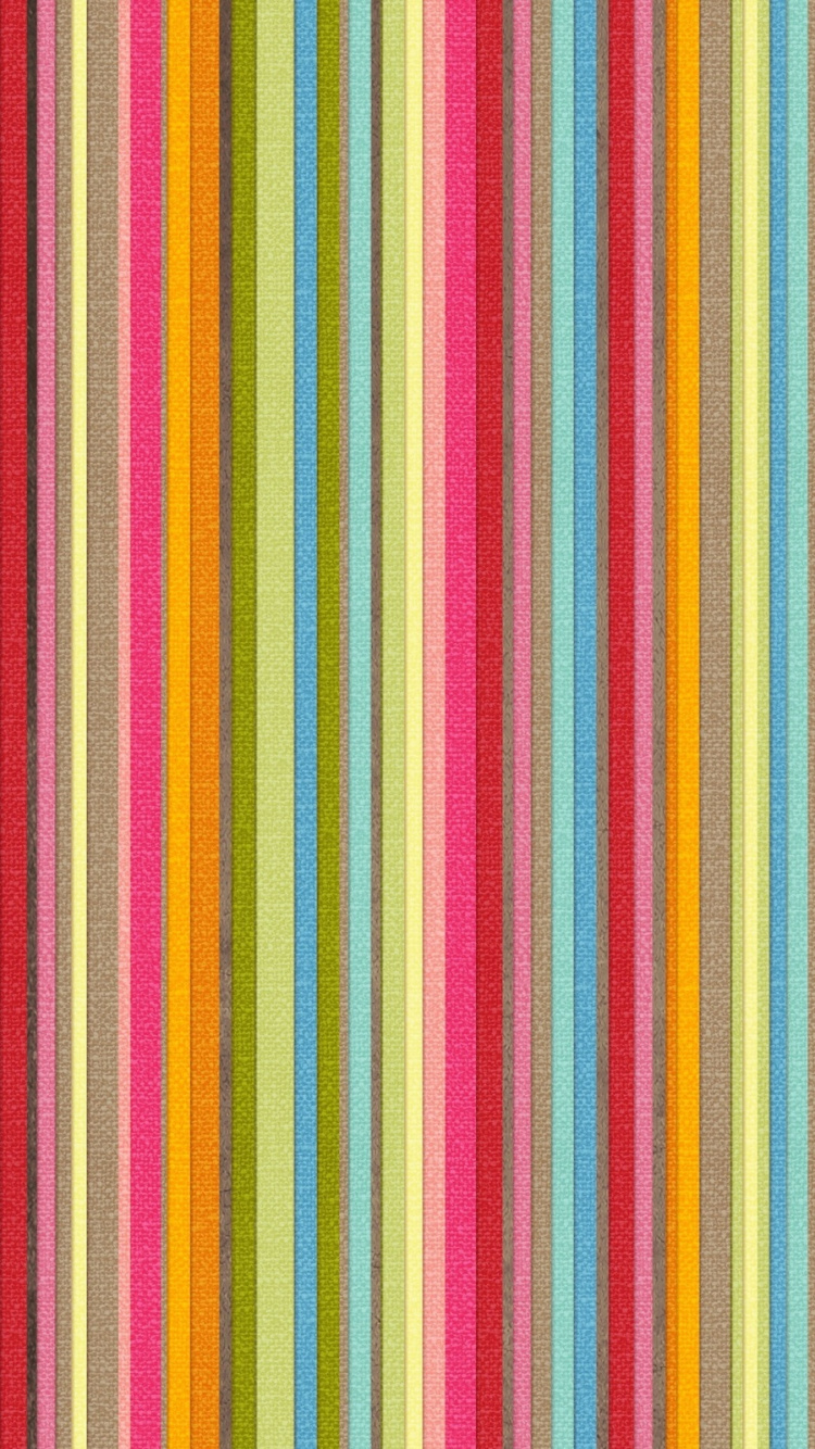 Gelb-rot Gestreifte Abbildung. Wallpaper in 750x1334 Resolution